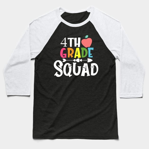 Fourth grade squad back to school gift for teacher students Baseball T-Shirt by madani04